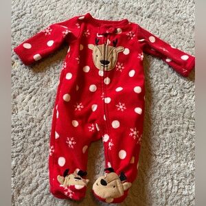 Christmas fleece sleeper